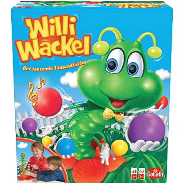 Goliath - Willi Wackel - lustiges Aktionsspiel - tanzender Tausendfüßler als Geschicklichkeits-Spiel